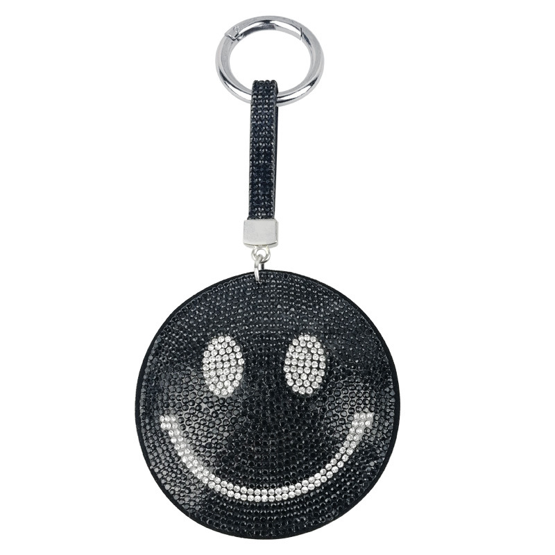 Llavero de Carita Sonriente de Aleación de Zinc Decorativo para Bolsos y Llaves de Automóvil