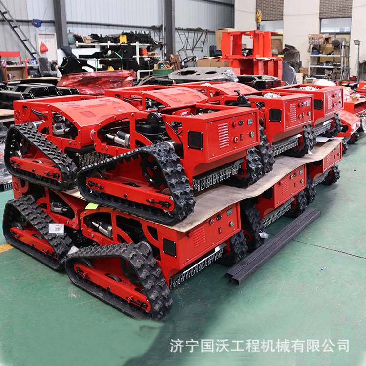 履带式遥控割草机 农田小型汽油除草机器 500 800锂电打草机图片