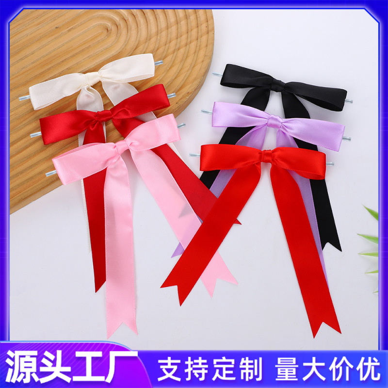 Manufacturer's In-Stock 2.5cm Ribbon Bows, Christmas Tree Streamers, Export Baking Decoration Bows Manufacturer's In-Stock 2.5cm Ribbon Bows, Christmas Tree Streamers, Export Baking Decoration Bows
