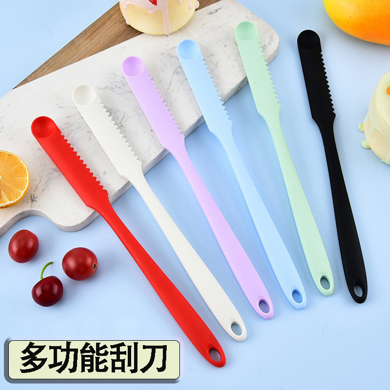 One-piece silicone spatula full-length spatula with scale 1ml baking measuring spoon cake decorating spatula spatula One-piece silicone spatula full-length spatula with scale 1ml baking measuring spoon cake decorating spatula spatula