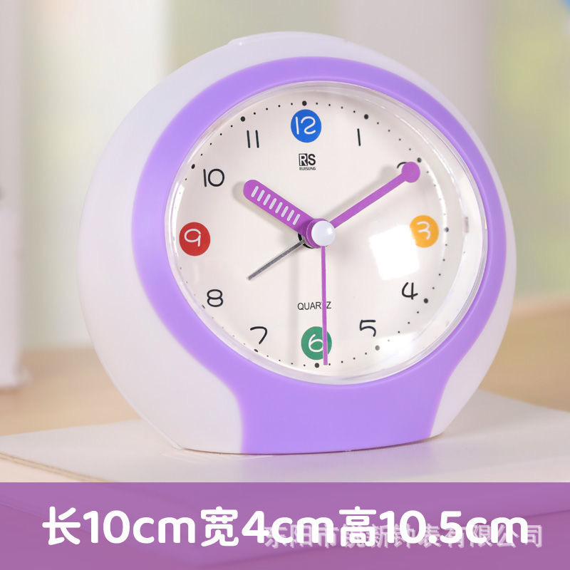 Fábrica directa para estudiantes de despertar artefactos para niños niñas estudiantes de secundaria dormitorio de aprendizaje reloj de escritorio oscilante