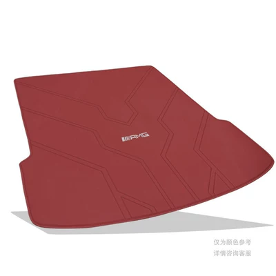 Amg Gt50 Gt53 Gt63 Special – Trunk Mat - super-migration-leather-bordeaux-red-amg-embroidery-logo-mercedes-benz-amg-gt
