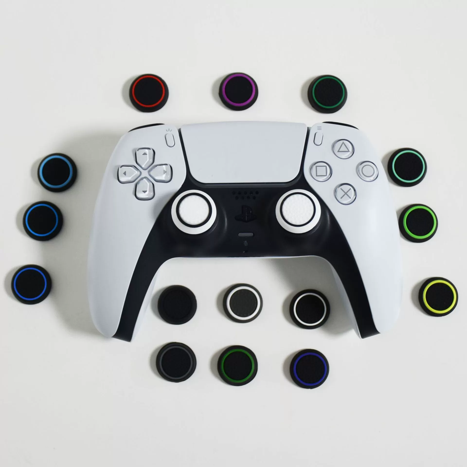 Колпачок-насадка для PS4, PS3, PS5, XBOX ONE 360 с подсветкой, «шляпка-гриб», двуцветная силиконовая накладка