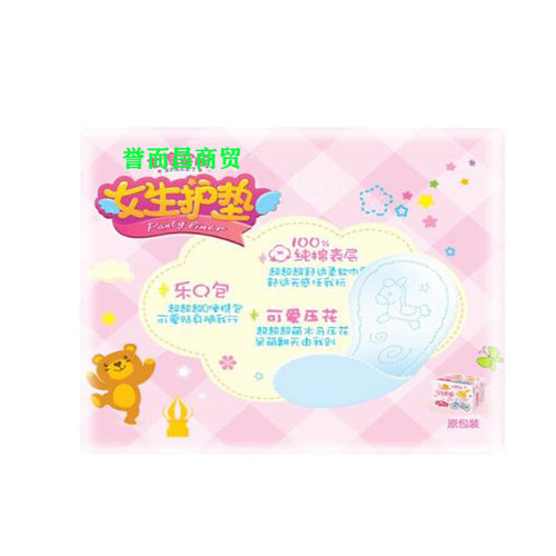 Seventh Space Girls' Panty Pads Wholesale 18 pieces 155mm cotton soft and breathable girls' small sanitary napkins