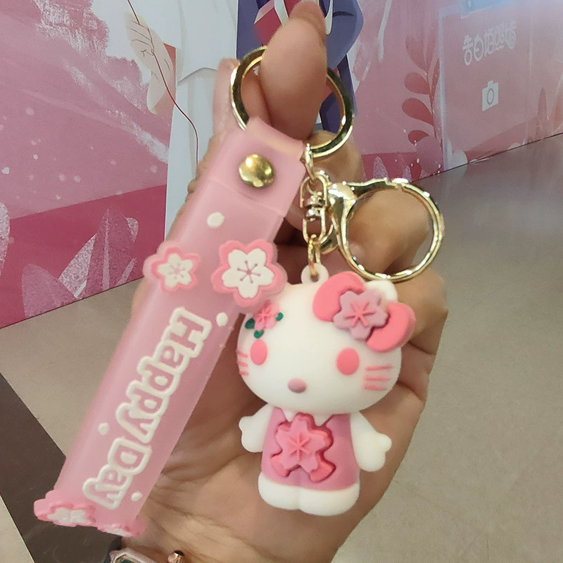 Брелок (Sanrio) коллекция Sakura, мягкий PVC-талисман, подарок на день рождения, 5 цветов