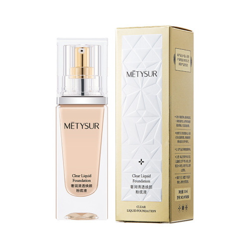 Meitixiu clear and rejuvenating liquid foundation, long-lasting makeup concealer, clear and non-pimple-free and easy to remove makeup liquid foundation