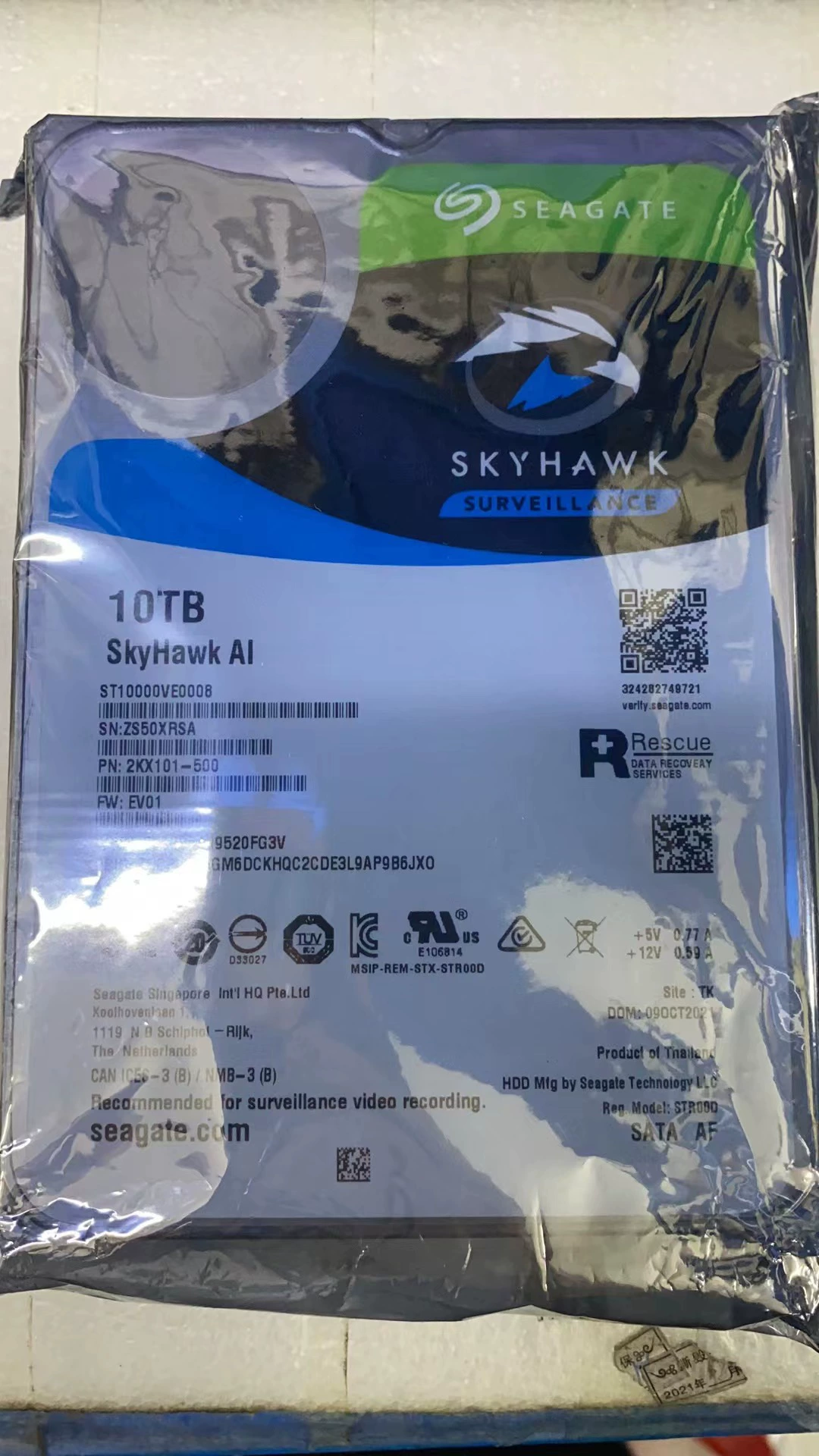 酷鹰 10Т ST10000VE008/001/VX0004 Мониторингный Рабочий стол Диск st10tb Хранилище Жесткий диск