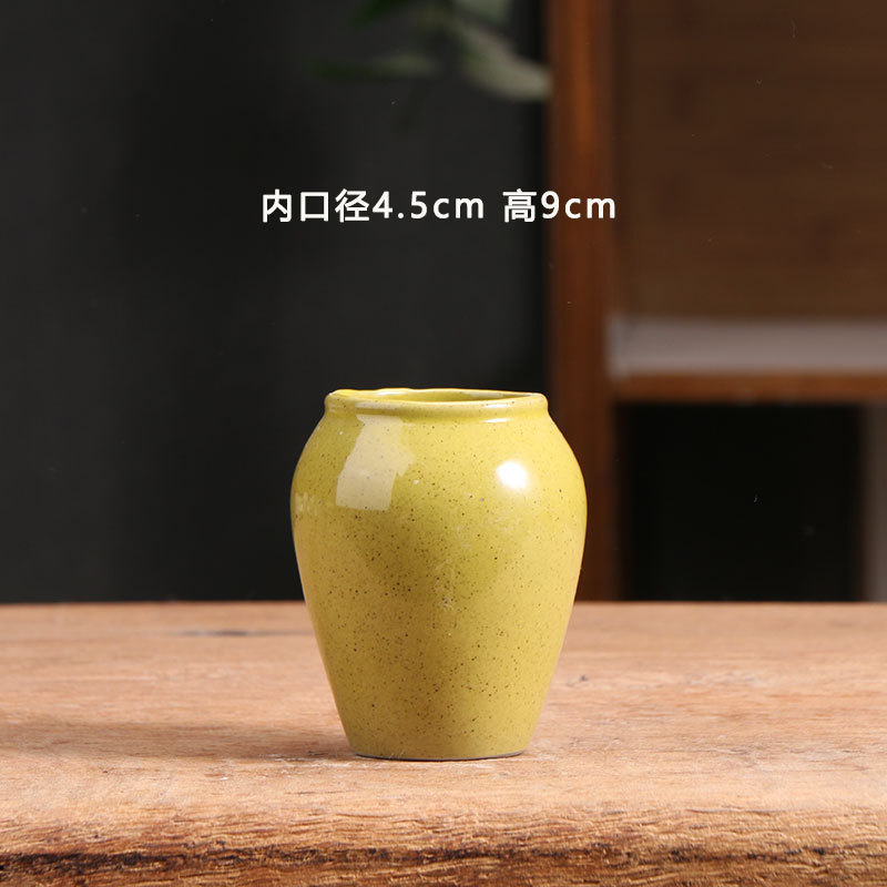 Mini Hand-Painted Blue and White Succulent Flower Pot Ceramic Simple Household Clay Stoneware Small Pottery Pot Clearance Sale Wholesale