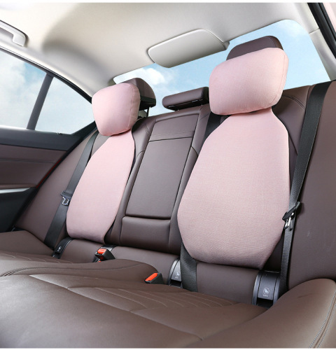 Air Car Cushion Lumbar Support Driver's Seat Lumbar Support Car Backrest Lumbar Support Inflatable Breathable Linen Black Technology