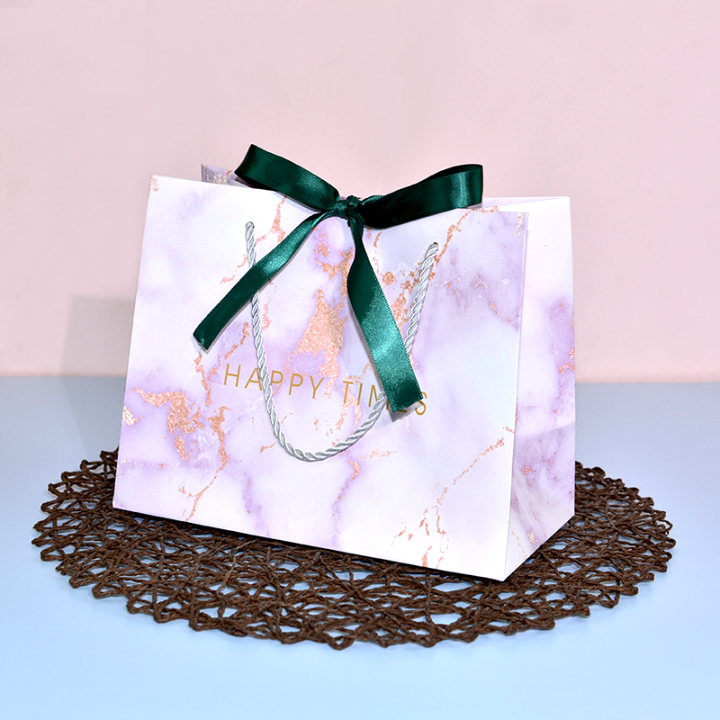 Nordicins bolsas de regalo de mármol rosa dorado bolsas de dulces de boda con regalos de mano bolsas de mano bolsas de ropa