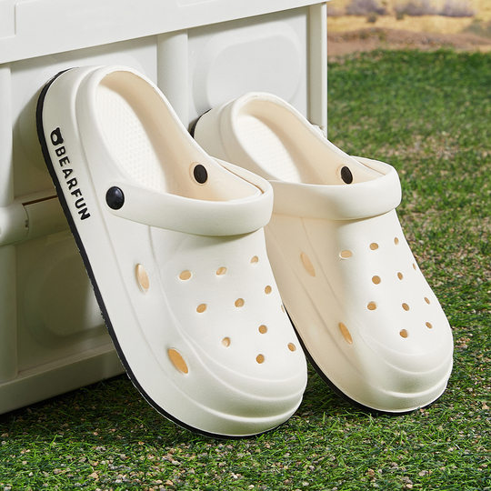 Croc Shoes Women's 2025 New Summer Outer Wear Cute Thick-Soled Eva Outdoor Sports and Leisure Toe-Toe Slippers