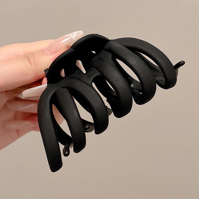 Acrílico simple abrazadera de agarre esmerilado abrazadera de cabello cabeza bola cabeza de aire abrazadera de tiburón cabello grande