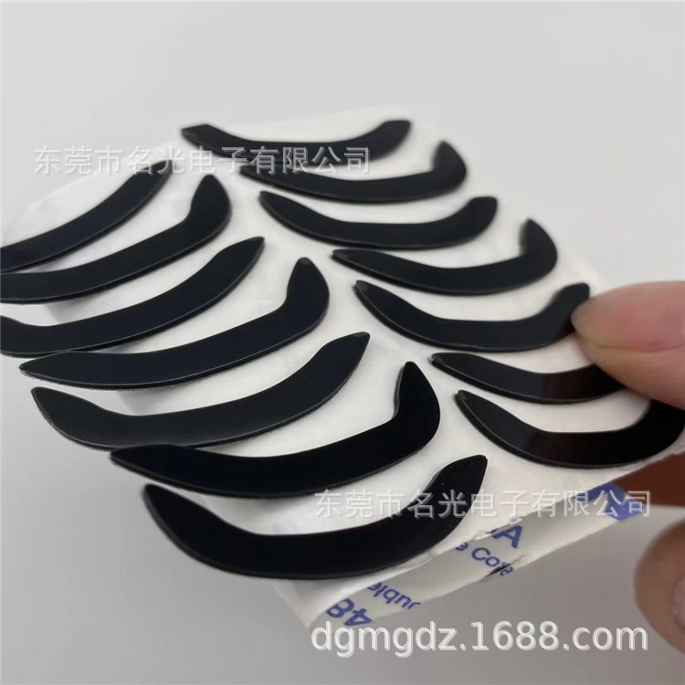 来图来样 按尺寸定 制  背胶硅胶垫 防滑硅胶垫  黑色硅胶脚