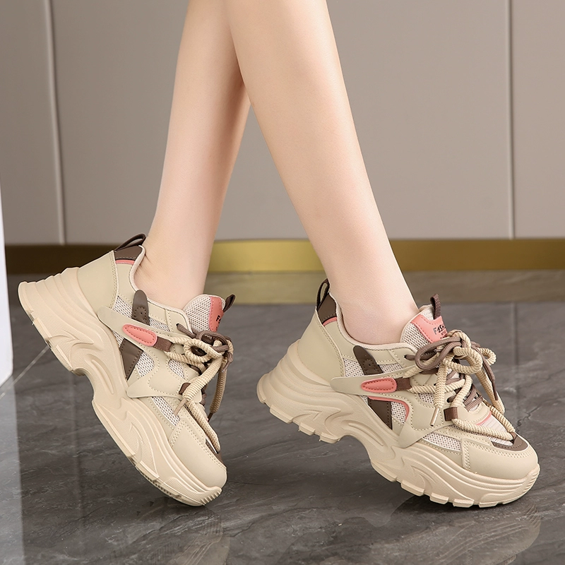 Женские кроссовки 2024 года, новые, маленький размер 34, daddy shoes, весна и осень, сетчатая дышащая обувь, спортивная