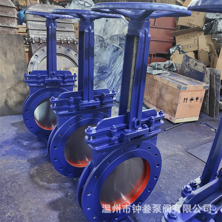 PZ73H-16P 手动刀形污水明杆闸阀 PZ73H手动刀型污水闸阀 304材质