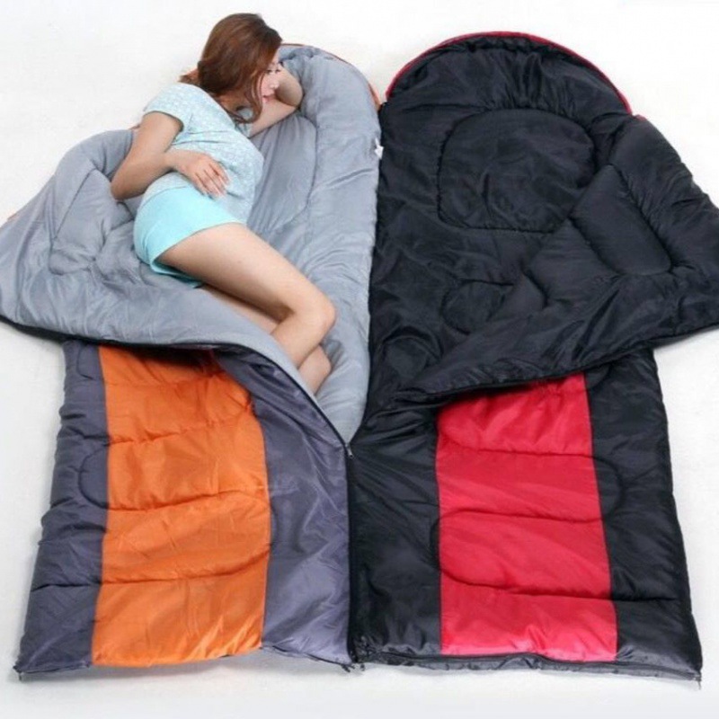 Sleeping bag winter Spring and summer Autumn and winter adult thickening travel Camping Office outdoors keep warm Washable Cross border