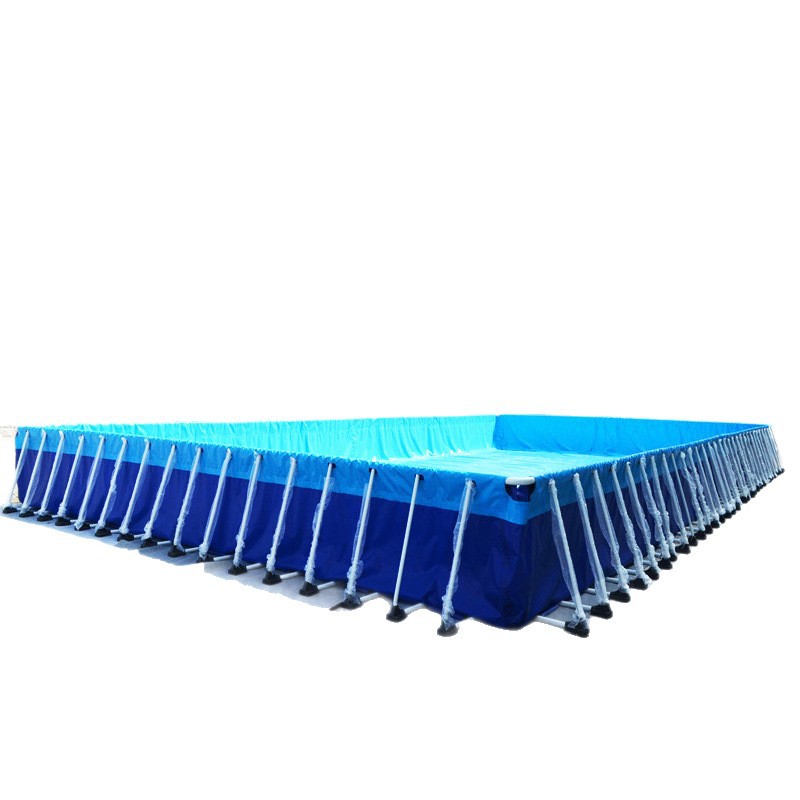 Grandes soportes piscina marco exterior piscina escuela base de entrenamiento móvil plegable PVC lienzo piscina