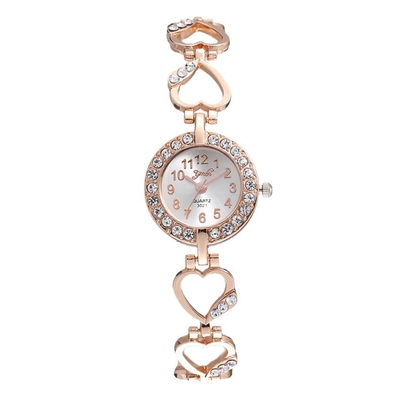 Unisex new style ladies' personalized trend alloy bracelet set fashionable trend temperament diamond inlaid quartz ladies watch_voghion.com