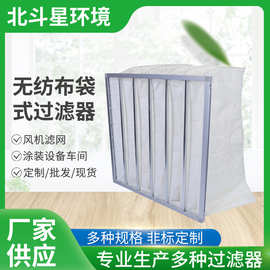 无纺布袋式过滤器初效风机过滤网F7空气过滤中央空调中效过滤器