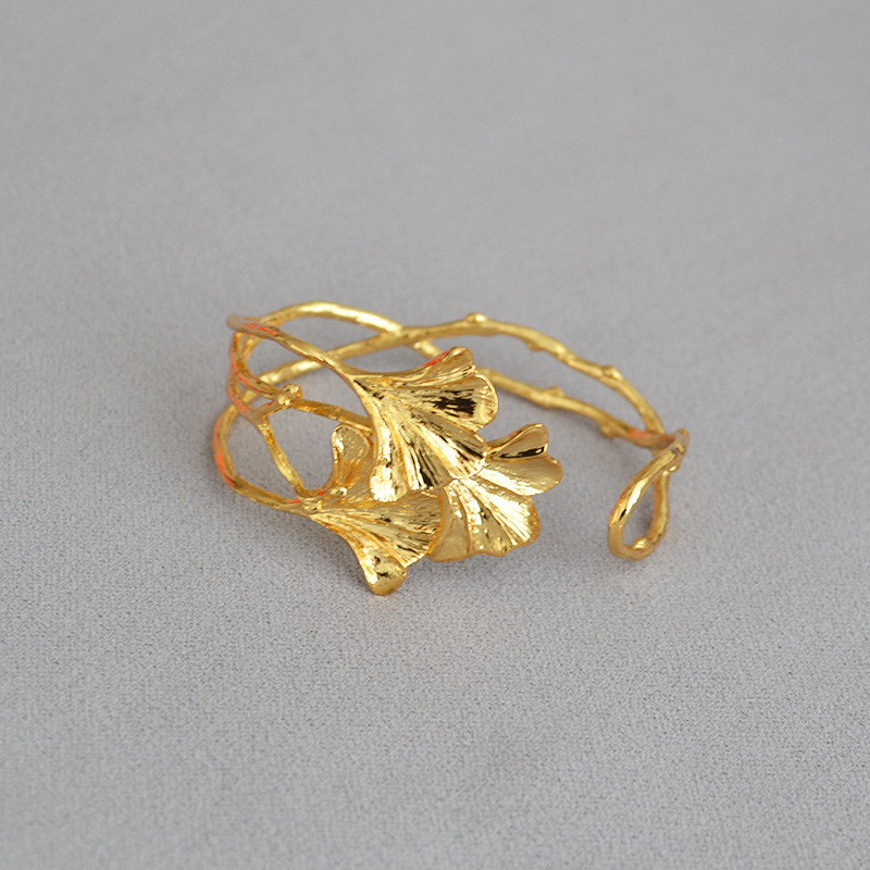 Brass Plating Solid Color Bangle display picture 4