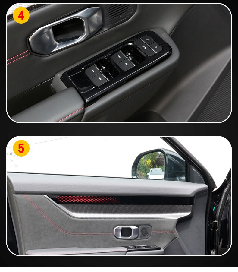 22-26 Models of Jetour Dasheng Center Console Gear Shift Interior Film Car Sticker Special Accessories Paint Surface Transparent Screen Protection Film