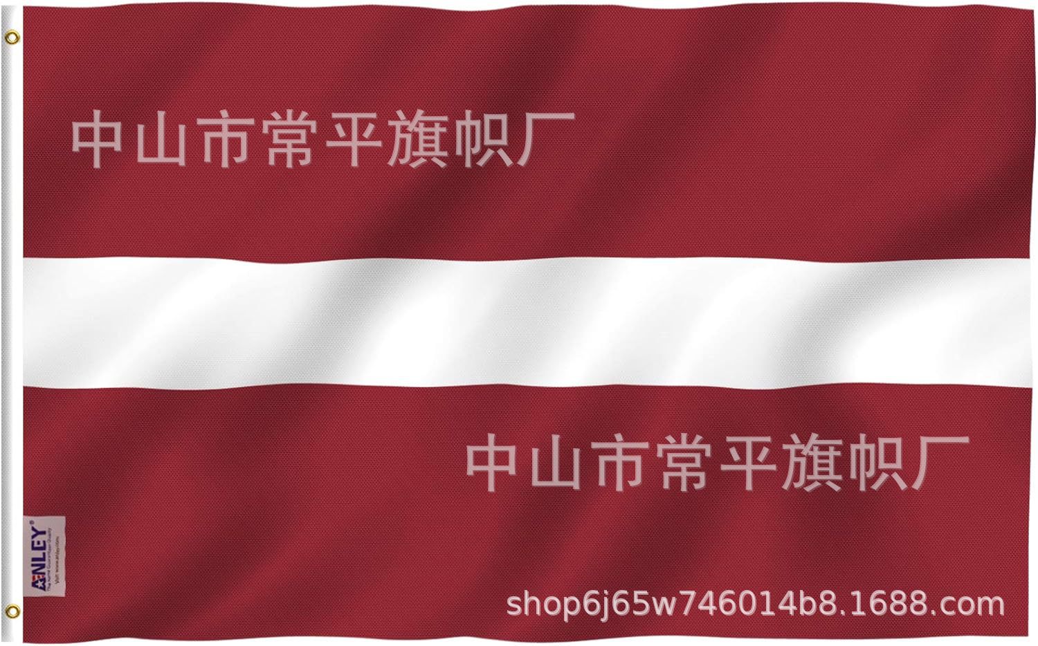 DANF bandera de la UE exportación de bandera transfronteriza 100D poliéster doble bandera 300D cabeza de lona de nylon 3 * 5ft