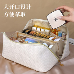 新款網紅編織收納化妝包時尚大容量便攜ins高顏值旅行洗漱包批發