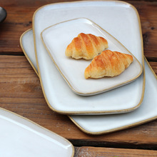 创意餐具陶瓷平盘餐盘白色不规则水果盘鱼盘西餐家用酒店高档异形