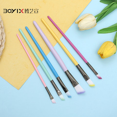 博藝宣新款木質6支繪畫套裝尼龍彩色筆毛美術diy塗鴉水粉兒童畫筆