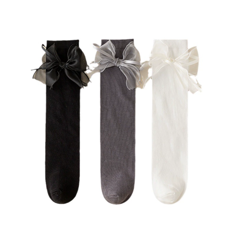 Children's colored thin knee socks for elementary school students, wholesale, autumn