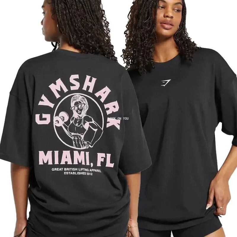 クロスボーダー AliExpress クロスボーダー アメリカ マッスル シャーク Tシャツ ストリート フィットネス 体操 サマー スポーツ フィットネス 半袖 メンズ|undefined