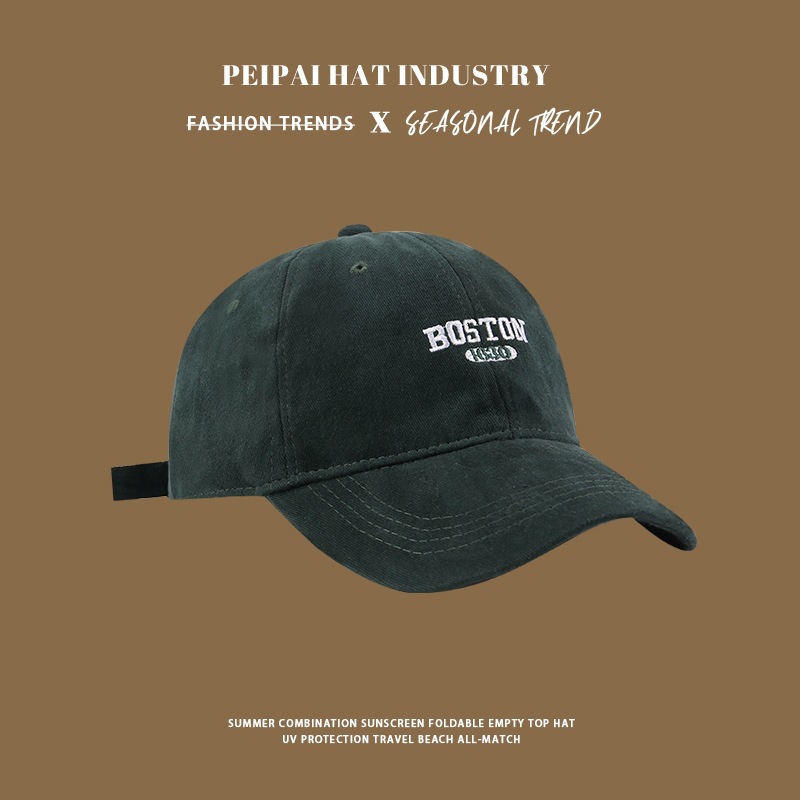 Embroidered BOST baseball cap py green
