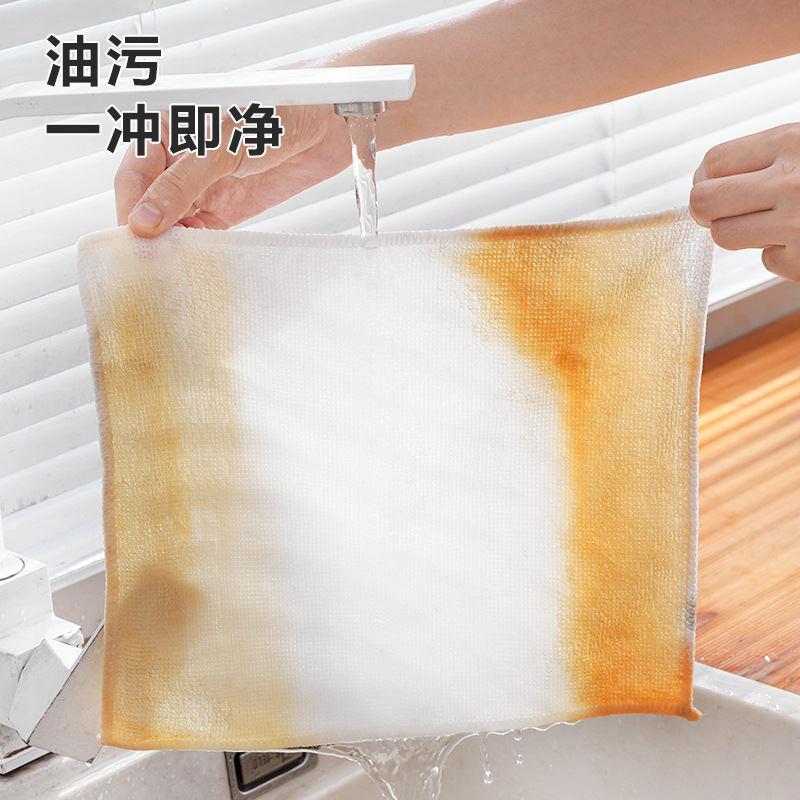 竹木繊維皿洗い布の油利は油にくっつかない吸水を除いて毛が落ちにくい雑巾は台所専用タオルを洗いやすい|undefined