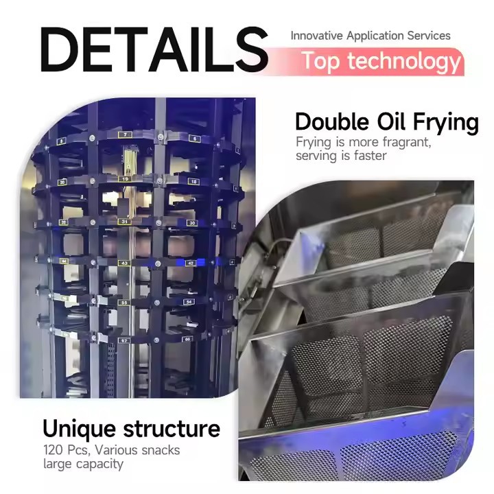 Máquina expendedora automática de papas fritas para grandes centros comerciales Máquina expendedora automática de papas fritas que funciona con monedas