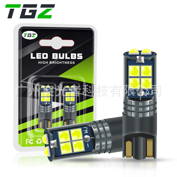 Tgz 10Smd High Brightness T10 Width Indicator Light 12-24V License Plate Light Cob Six-Color Door Side Light 194 168 W5W Tgz 10Smd High Brightness T10 Width Indicator Light 12-24V License Plate Light Cob Six-Color Door Side Light 194 168 W5W