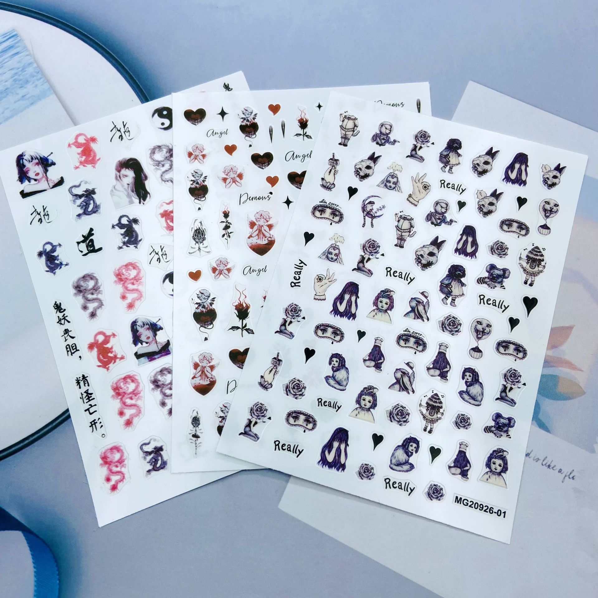 Japanese adhesive nail stickers