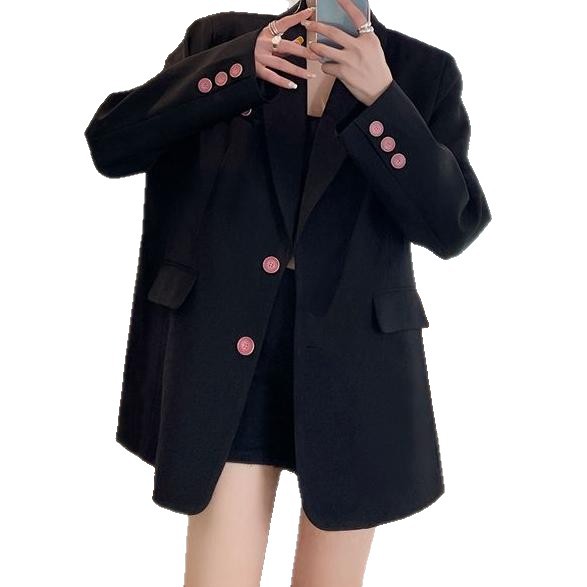 ng2510292 Lässiger Blazer im koreanischen Stil für Damen, klassisch, vielseitig, locker geschnitten, grenzüberschreitendes, hochwertiges Nischendesign, Petite-Modell_voghion.com