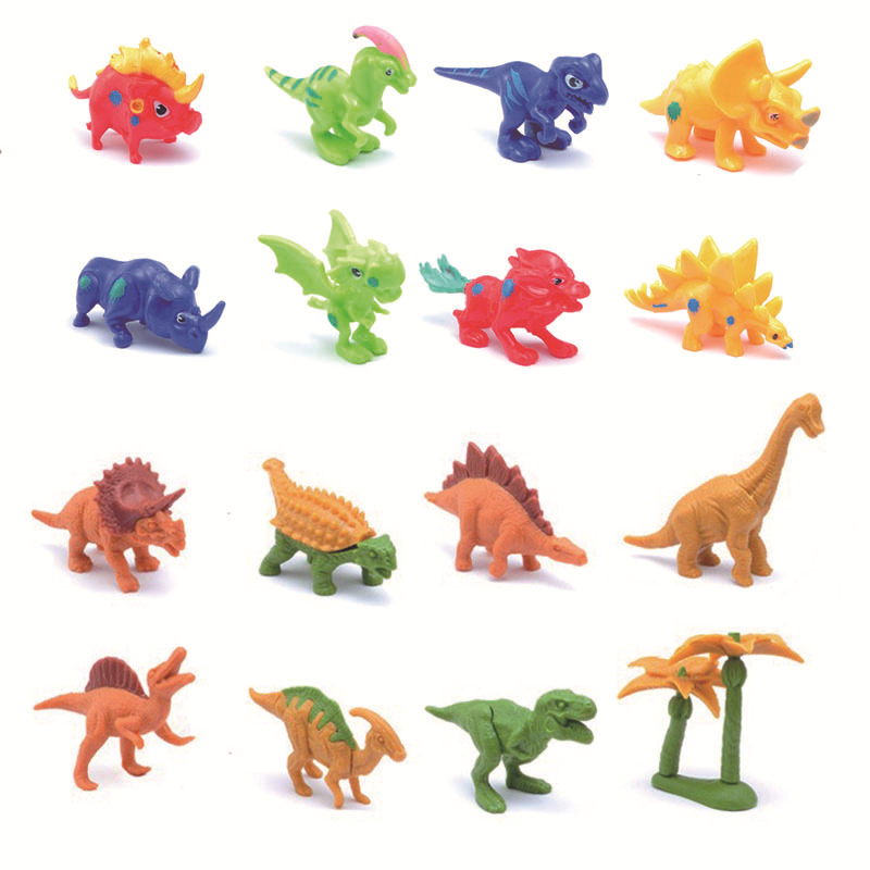 Juguetes transfronterizos de huevos para niños Simulación Animal Mundo Dinosaurios Huevos Dolores Mundo Modelo Ornamento Caja ciega lote