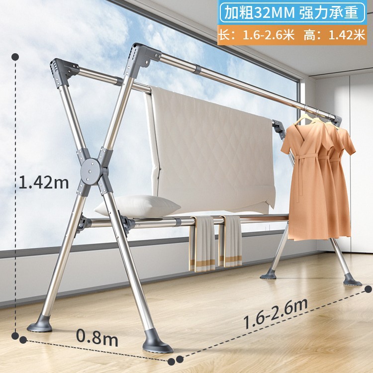 새로운 4극 1.6-2.6m 텔레스코픽 모델 [바이오닉 빅 풋 패드] 설치가 필요 없음 [나사를 잠글 필요 없음]