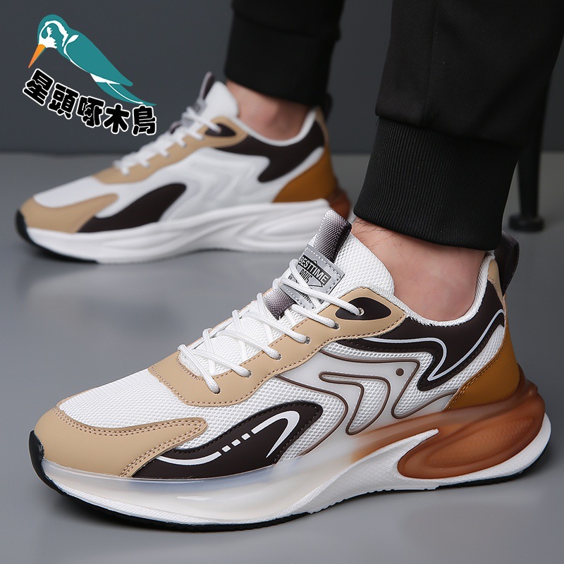 Zapatos de hombre primavera y verano zapatos de malla transpirables para hombre zapatos de viaje casuales de correr de seda de hielo zapatos de hombre