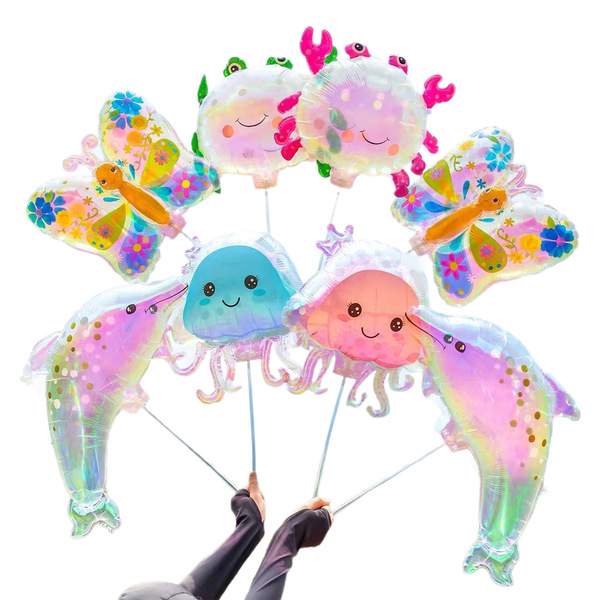 Cartoon school handheld balloon for kindergarten