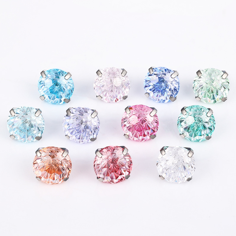 Pointed titanium steel lip stud product view