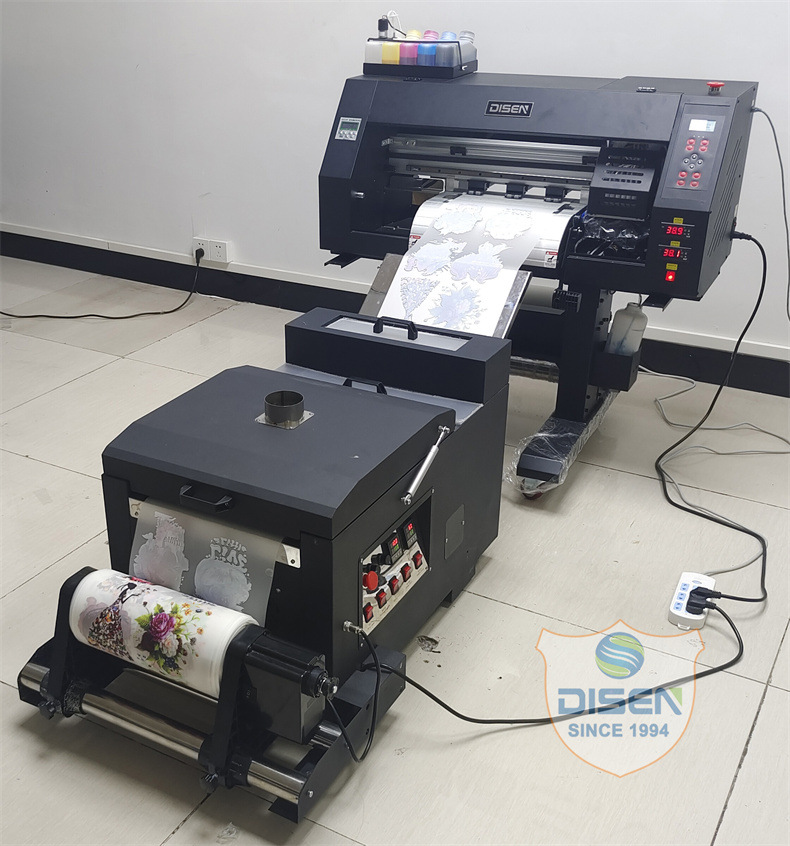 Polvo de fusión en caliente de la película del ANIMAL DOMÉSTICO de sellado caliente de la tinta blanca de los 30cm que sacude la máquina