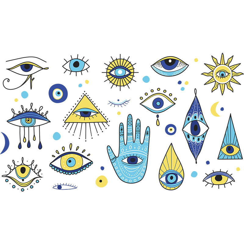 New Fashion Eyes Painted Wall Stickers display picture 8