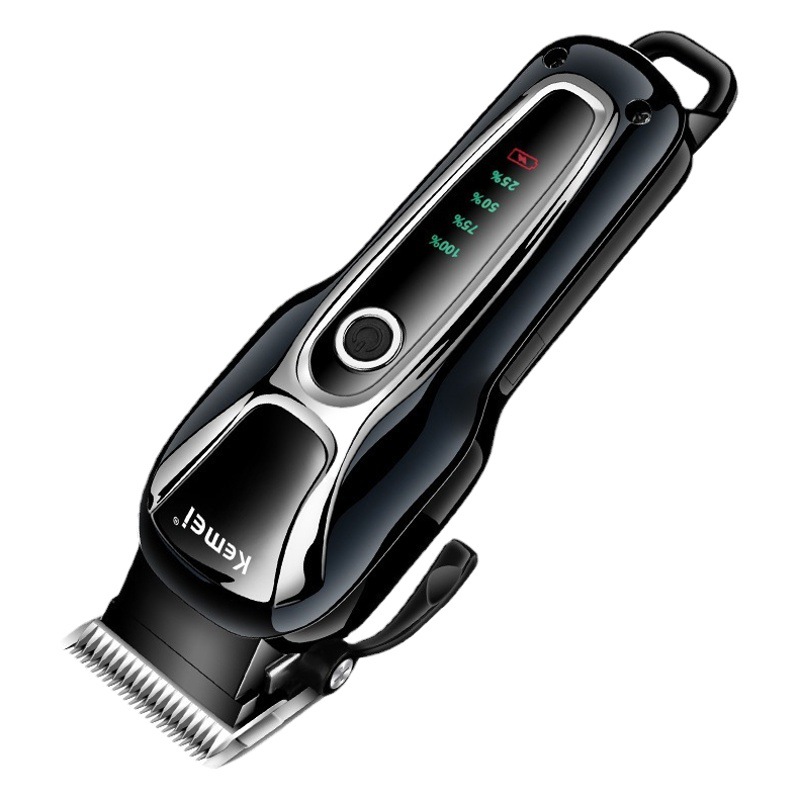 Cortadora de Pelo Eléctrica para Mascotas Kemei KM-1991, Batería de Larga Duración, Pantalla Digital, Sin Sobrecalentamiento, Cortadora de Pelo para Perros y Gatos