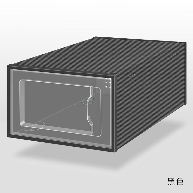 Caja de almacenamiento de zapatos transparente - Apertura lateral, gabinete para hogar, venta al por mayor, tamaño grande