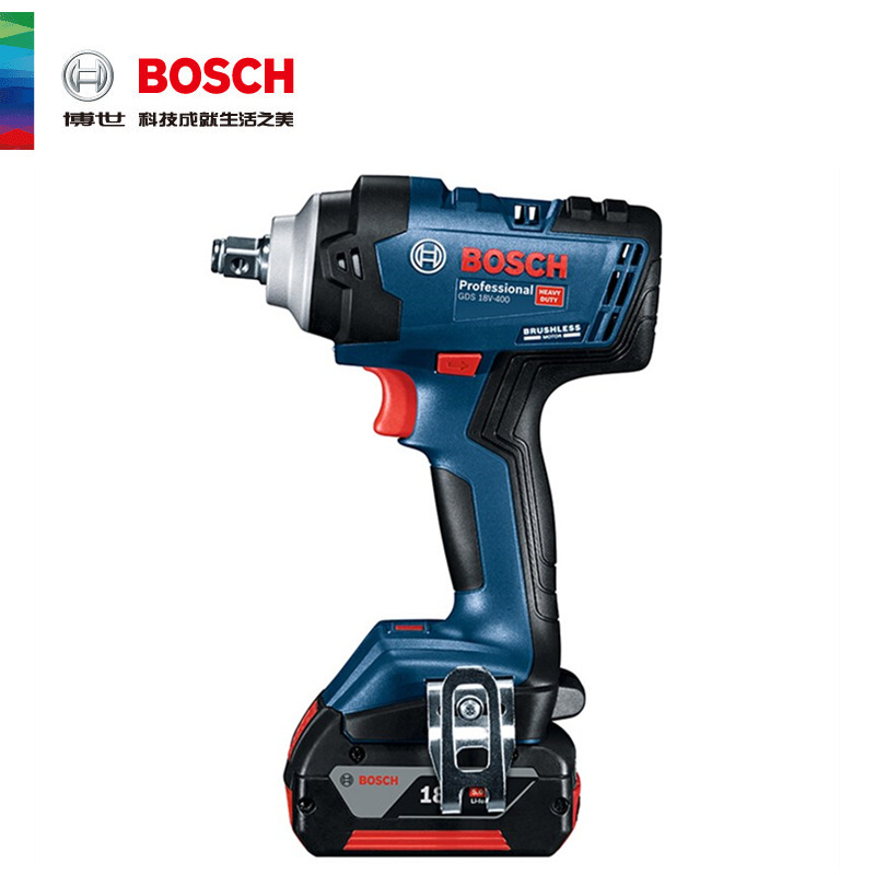博世BOSCH GDS18V-400充电式电动冲击扳手锂电扳手无刷双电400牛
