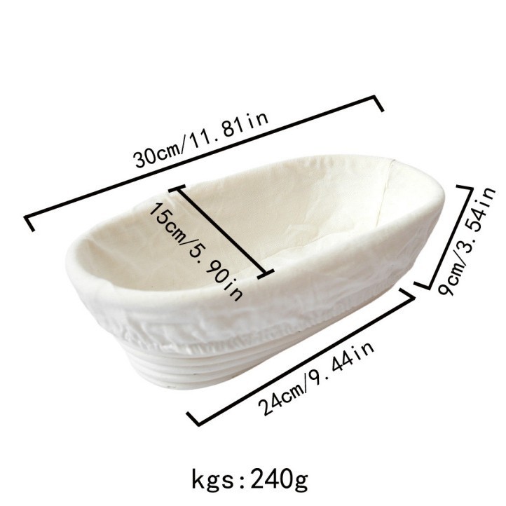 Nuevos productos transfronterizos Masa de ratán hecha a mano al estilo europeo Pan Fideos para el cabello Cesta de fermentación Utensilios para hornear Cuenco de ratán Cuenco de almacenamiento de ratán