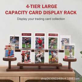 跨境玩具展示架收藏卡片收藏卡片运动卡架星球卡片阶梯卡收纳架