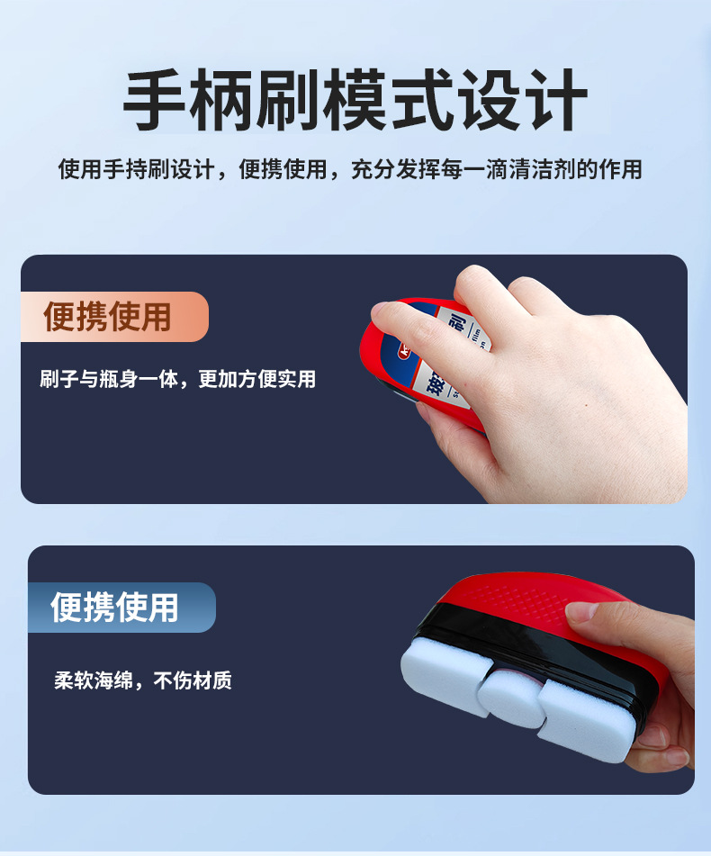 Car Glass Oil Film Remover, Powerful Stain Remover for Front Windshield, Side Windows, and Rearview Mirror Coating Agent Cleaning Brush